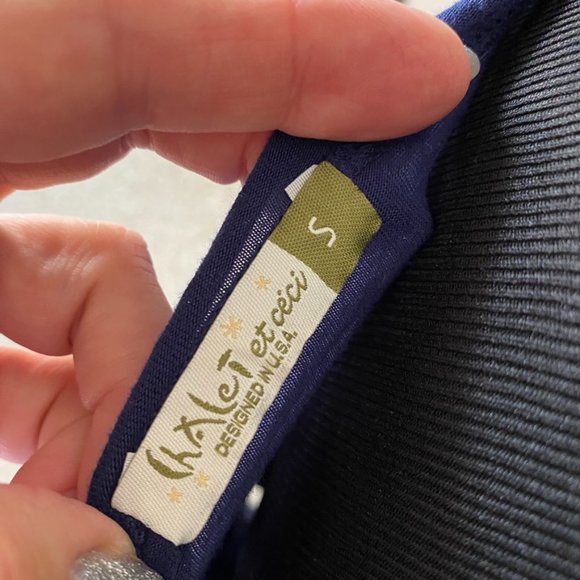 Drapey Deep purple-Blue Soft Jersey oversized top Ruched drawstring sleeves - Picture 6 of 11